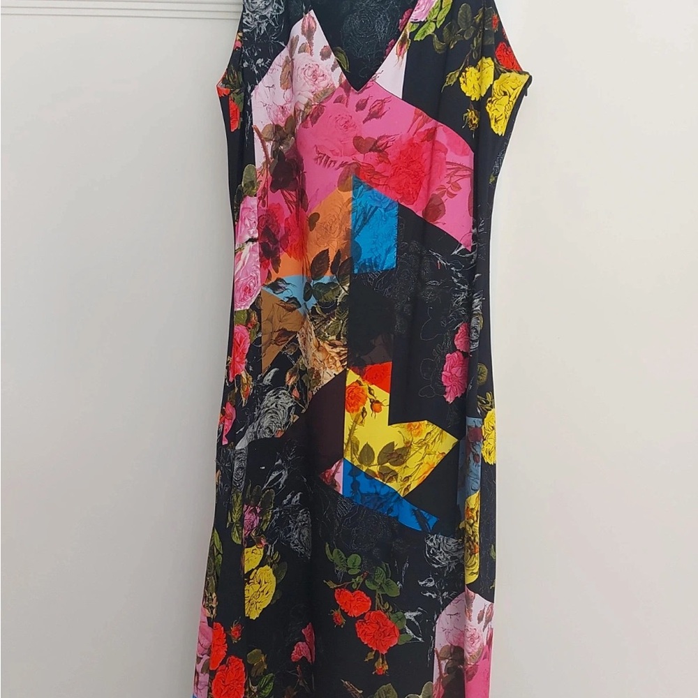 Preen by Thornton Bregazzi Colorful Floral Midi Dress